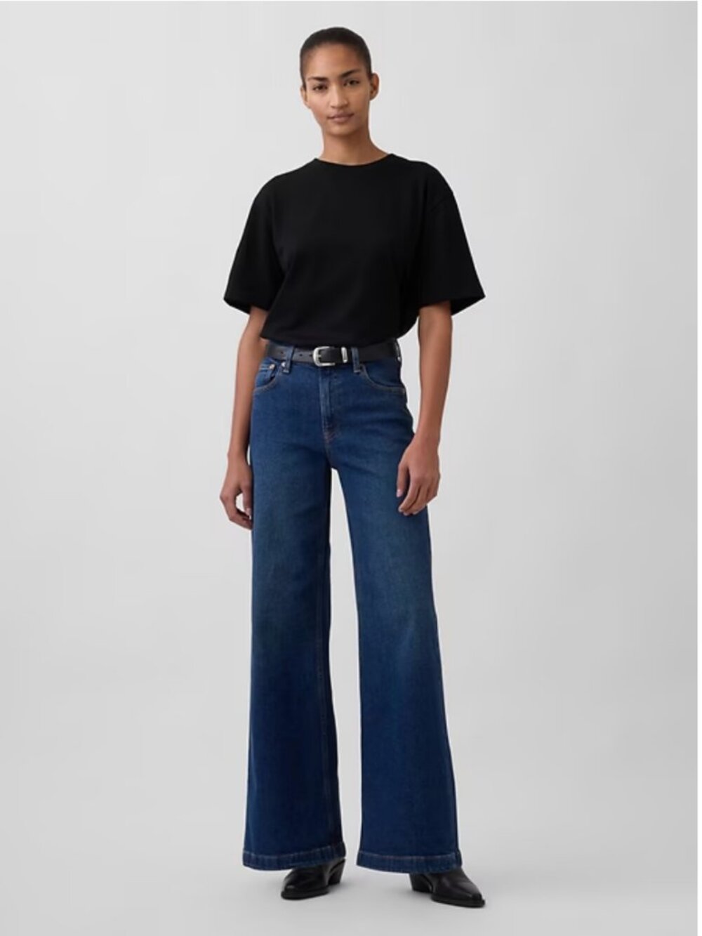 Gap High Rise Stride Wide-Leg Jeans 27 4L